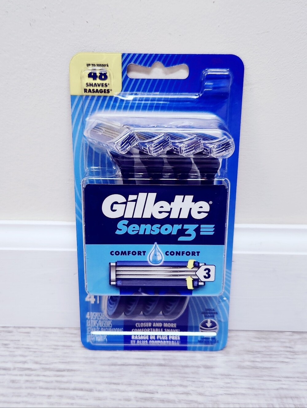 ⭐4/$15 Gillette Sensor3 3-Blade Disposable Razors
